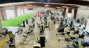 Overhead View of the Gym